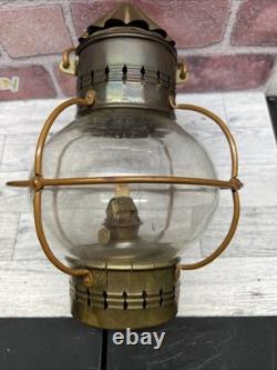 Tung Woo Brass Onion Lantern Vintage