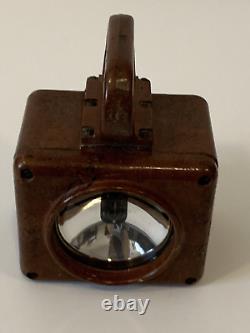 U. S. Navy WWII USN Signal Lantern Lamp Brown Bakelite 815-74434 UNTESTED