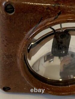 U. S. Navy WWII USN Signal Lantern Lamp Brown Bakelite 815-74434 UNTESTED