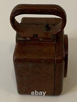 U. S. Navy WWII USN Signal Lantern Lamp Brown Bakelite 815-74434 UNTESTED