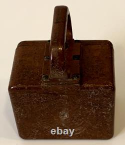 U. S. Navy WWII USN Signal Lantern Lamp Brown Bakelite 815-74434 UNTESTED