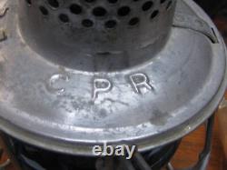 VINTAGE ADLAKE KERO C. P. R. RAOLWAY LANTERN WithBLUE/GR