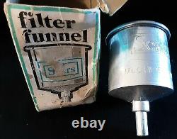 VINTAGE ALUMINUM SEARS LANTERN NO. 0 FUNNEL FILTER With Box Box Missing Flaps