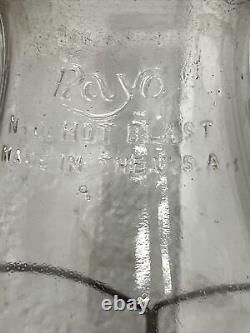 VINTAGE ANTIQUE KEROSENE LANTERN RAYO USA LAMP LIGHT MANCAVE BAR No 66