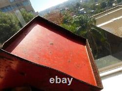 VINTAGE Antique 1900s Pierce Red Railway Lamp Lantern