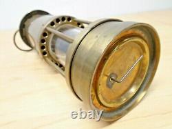 VINTAGE E. Thomas & Williams BRASS MINERS LAMP / LANTERN Gas Light ANTIQUE