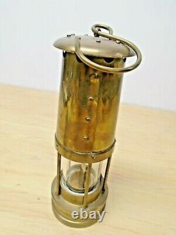 VINTAGE E. Thomas & Williams BRASS MINERS LAMP / LANTERN Gas Light ANTIQUE