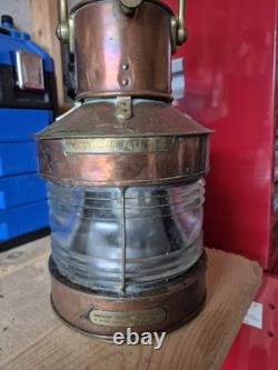 VINTAGE MARITIME COPPER NAUTICAL SHIP'S masthead LIGHT BRITISH MADE