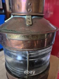 VINTAGE MARITIME COPPER NAUTICAL SHIP'S masthead LIGHT BRITISH MADE