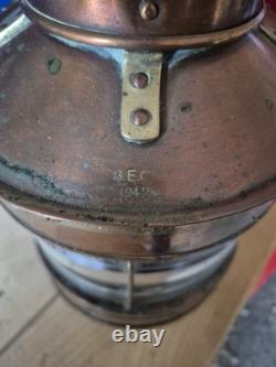 VINTAGE MARITIME COPPER NAUTICAL SHIP'S masthead LIGHT BRITISH MADE