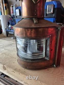 VINTAGE MARITIME COPPER NAUTICAL SHIP'S masthead LIGHT BRITISH MADE