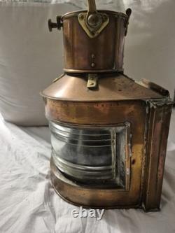 VINTAGE MARITIME COPPER NAUTICAL SHIP'S masthead LIGHT BRITISH MADE