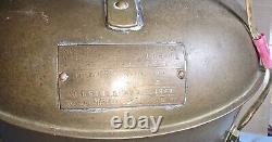 VINTAGE NIPPON SENTO NAUTICAL MARINE LAMP 24 LANTERN JAPAN 1967 Original Globe