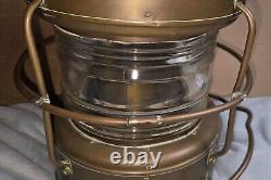 VINTAGE NIPPON SENTO NAUTICAL MARINE LAMP 24 LANTERN JAPAN 1967 Original Globe