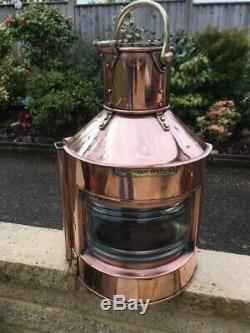 VINTAGE SHIPS LIGHT. WW2 1943 Port light by Alderson & Gyde lantern marine lamp