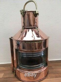 VINTAGE SHIPS LIGHT. WW2 1943 Port light by Alderson & Gyde lantern marine lamp