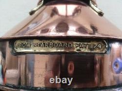 VINTAGE SHIPS LIGHT WW2 1945 Starboard light by Alderson & Gyde lantern marine