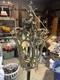 VINTAGE SOLID BRASS LANTERN CHANDELIER 28 X 13 in, SPAINISH, ITAILIAN design