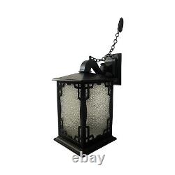 VL1079 Antique c1920 Large Craftsman Outdoor Lantern Herwig Lighting Restored