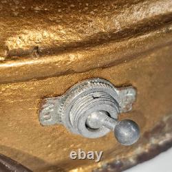 VTG 12 1/4 PERKO Perkins Marine Red Glass Lamp & HDWR Lantern Lighting Brooklyn