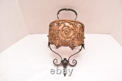 VTG ART DECO Hanging Lamp Lantern Gothic Spanish Mica Pedant Light Fixture VTG ART DECO Hanging Lamp Lantern Gothic Spanish Mica Pedant Light Fixture