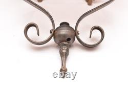 VTG ART DECO Hanging Lamp Lantern Gothic Spanish Mica Pedant Light Fixture VTG ART DECO Hanging Lamp Lantern Gothic Spanish Mica Pedant Light Fixture