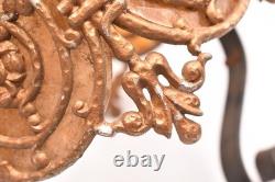 VTG ART DECO Hanging Lamp Lantern Gothic Spanish Mica Pedant Light Fixture VTG ART DECO Hanging Lamp Lantern Gothic Spanish Mica Pedant Light Fixture