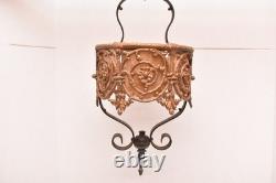 VTG ART DECO Hanging Lamp Lantern Gothic Spanish Mica Pedant Light Fixture VTG ART DECO Hanging Lamp Lantern Gothic Spanish Mica Pedant Light Fixture