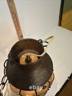 VTG Ankerlight DHR Holland Bubble Glass Lantern Nautical Wired Light Fixture 13