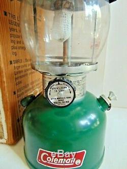 VTG COLEMAN Dated 7-81 MODEL 200A700 SINGLE MANTLE GREEN LANTERN with BOX