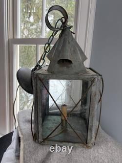 VTG Copper Exterior Lantern Works Natural Patina