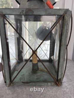 VTG Copper Exterior Lantern Works Natural Patina