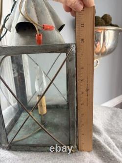VTG Copper Exterior Lantern Works Natural Patina