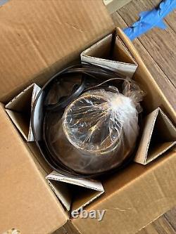 VTG NOS Copper And brass BUBBLE GLASS Ankerlicht Electric 14 Hanging Lantern