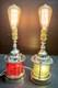 VTG nautical lantern table lamps, starboard and port colors, maritime