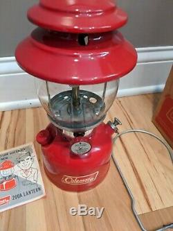 Very Clean Vintage Coleman 200a Lantern Original Box 10 1969