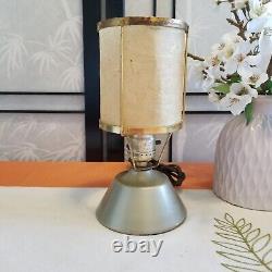 Very Rare 1940's Antique Coleman Lantern Style Table Lamp with Fiberglass Shade