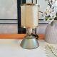 Very Rare 1940's Antique Coleman Lantern Style Table Lamp with Fiberglass Shade