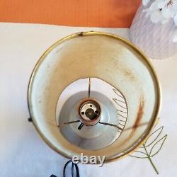 Very Rare 1940's Antique Coleman Lantern Style Table Lamp with Fiberglass Shade