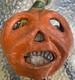 Very Rare Antique Paper Mache Halloween Jack-O-lantern Pumpkin
