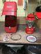 Vintage 11/1971 Coleman 200A Red Lantern withRed Metal Carry And Bottom Safe