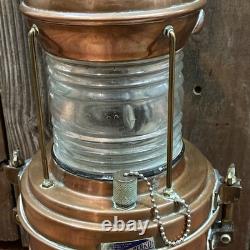 Vintage 15 Copper Perko Lantern Perkins Marine Lamp. VERY CLEAN