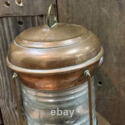 Vintage 15 Copper Perko Lantern Perkins Marine Lamp. VERY CLEAN