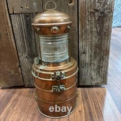 Vintage 15 Copper Perko Lantern Perkins Marine Lamp. VERY CLEAN