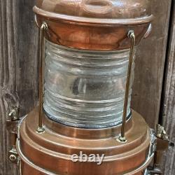 Vintage 15 Copper Perko Lantern Perkins Marine Lamp. VERY CLEAN