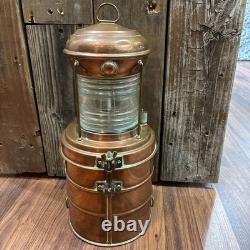 Vintage 15 Copper Perko Lantern Perkins Marine Lamp. VERY CLEAN