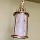 Vintage 1920's Antique Colonial Wheel Cut Lantern Entry Pendant Restored