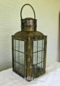 Vintage 1935 Brass Chief Light Railroad Great Britain Lantern Oil Lamp Ship 3509