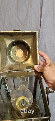 Vintage 1939 Brass Cargo Ship Hanging Light Great Britain Nautical Lantern Lamp