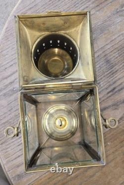Vintage 1939 Brass Cargo Ship Hanging Light Great Britain Nautical Lantern Lamp